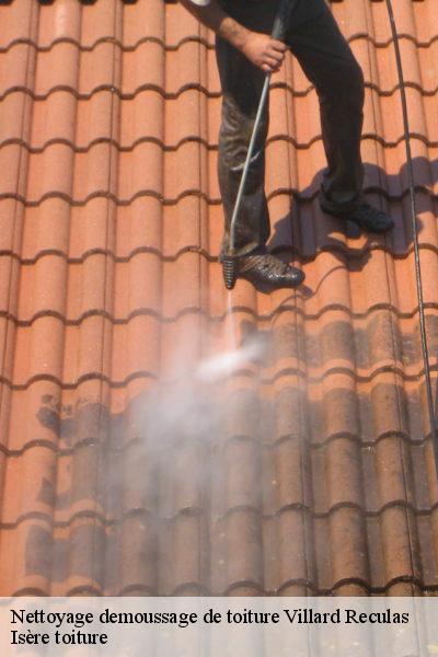 Nettoyage démoussage de toiture Villard Reculas 38114