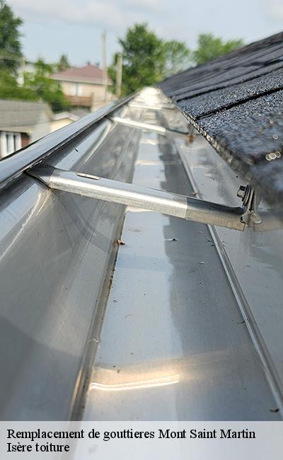 Prestations de remplacement de gouttières Mont Saint Martin 38120