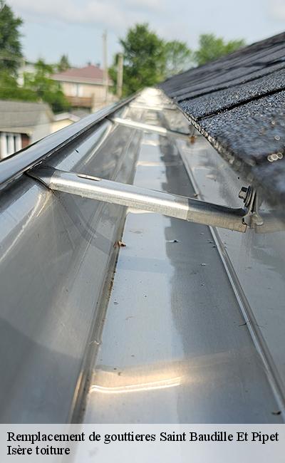 Prestations de remplacement de gouttières Saint Baudille Et Pipet 38710